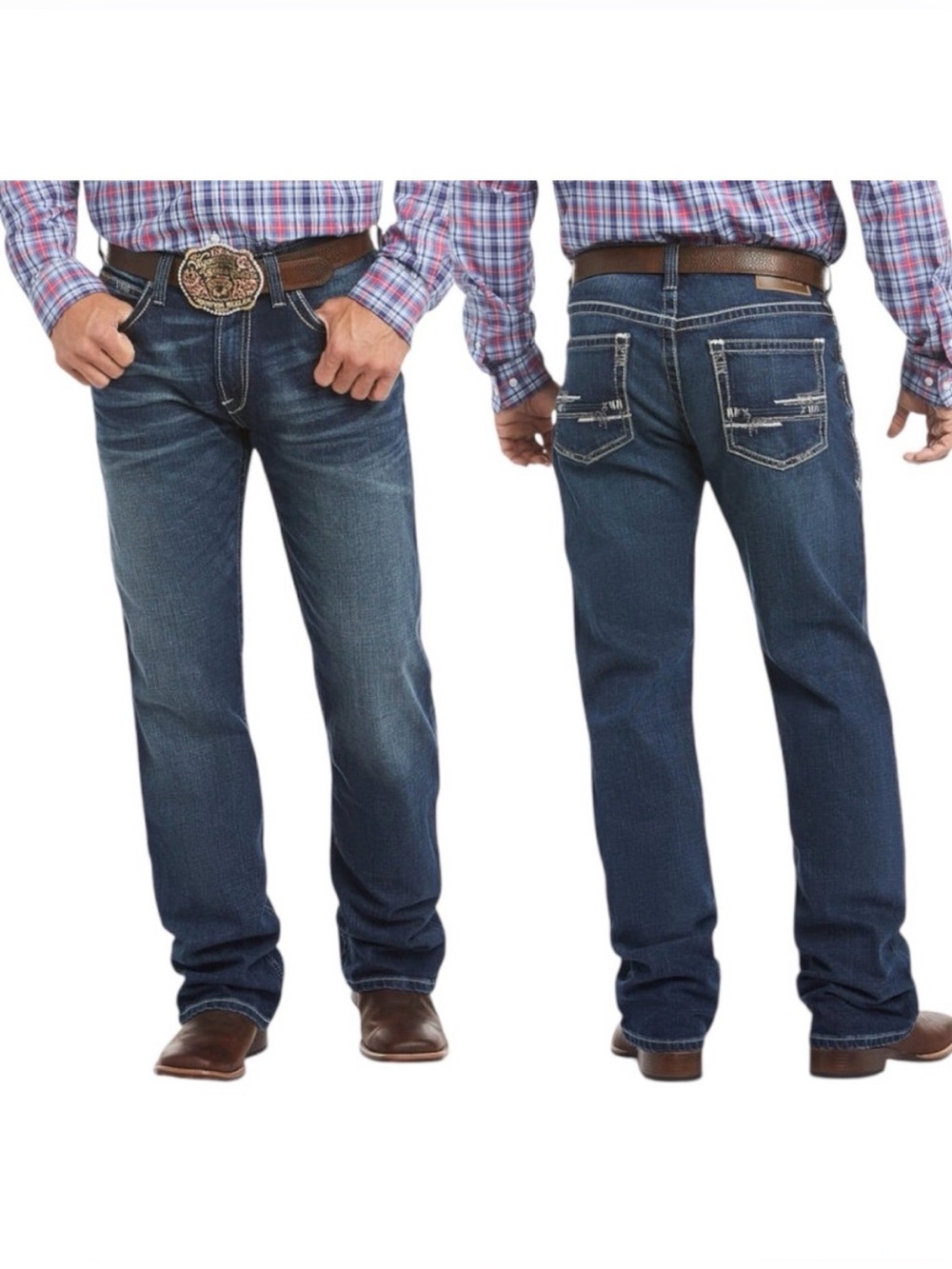 Ariat Denim M4 Low Rise Stretch Adkins Boot Cut Jean Size 40/32